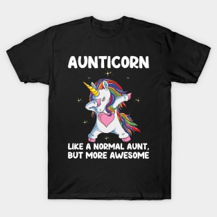 Aunticorn | Like A Normal Aunt Only Awesome Dabbing Unicorn T-Shirt
